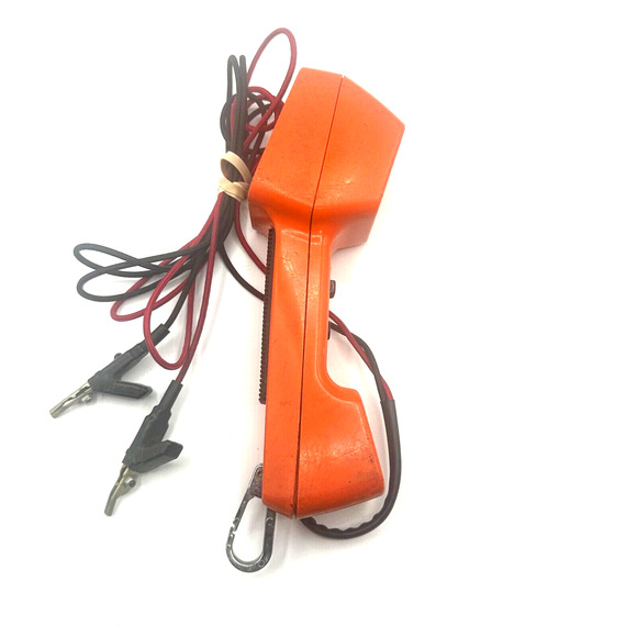 VTG AT&T Phone Line Tester Push Button Lineman Test Butt Set ORANGE FREE SHIP - Picture 4 of 5
